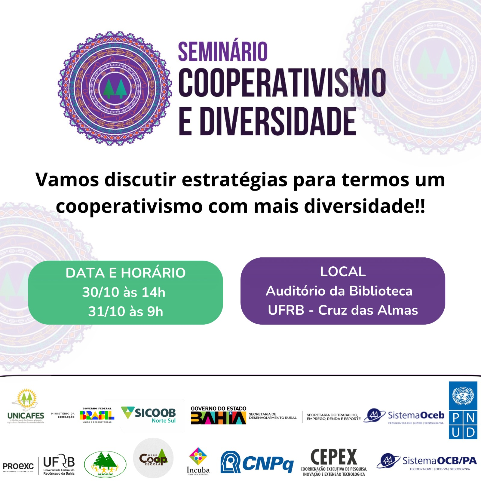 Seminário Cooperativismo e Diversidade