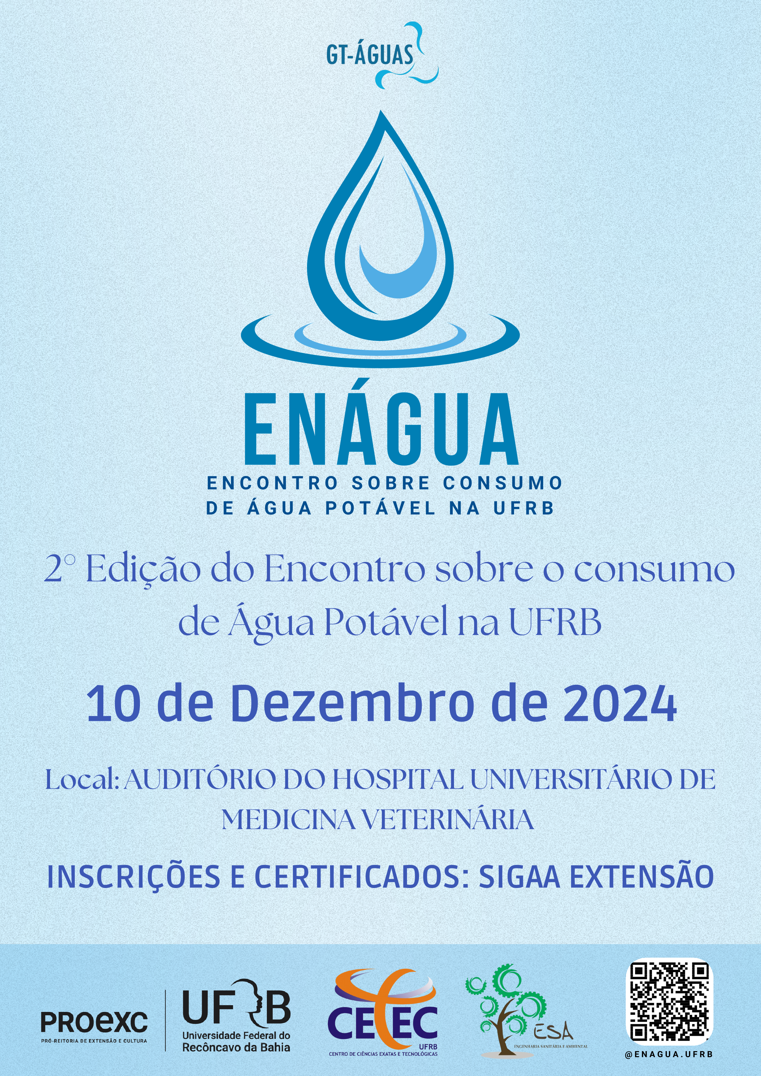 II ENÁGUA - Encontro sobre o consumo da água potável na UFRB