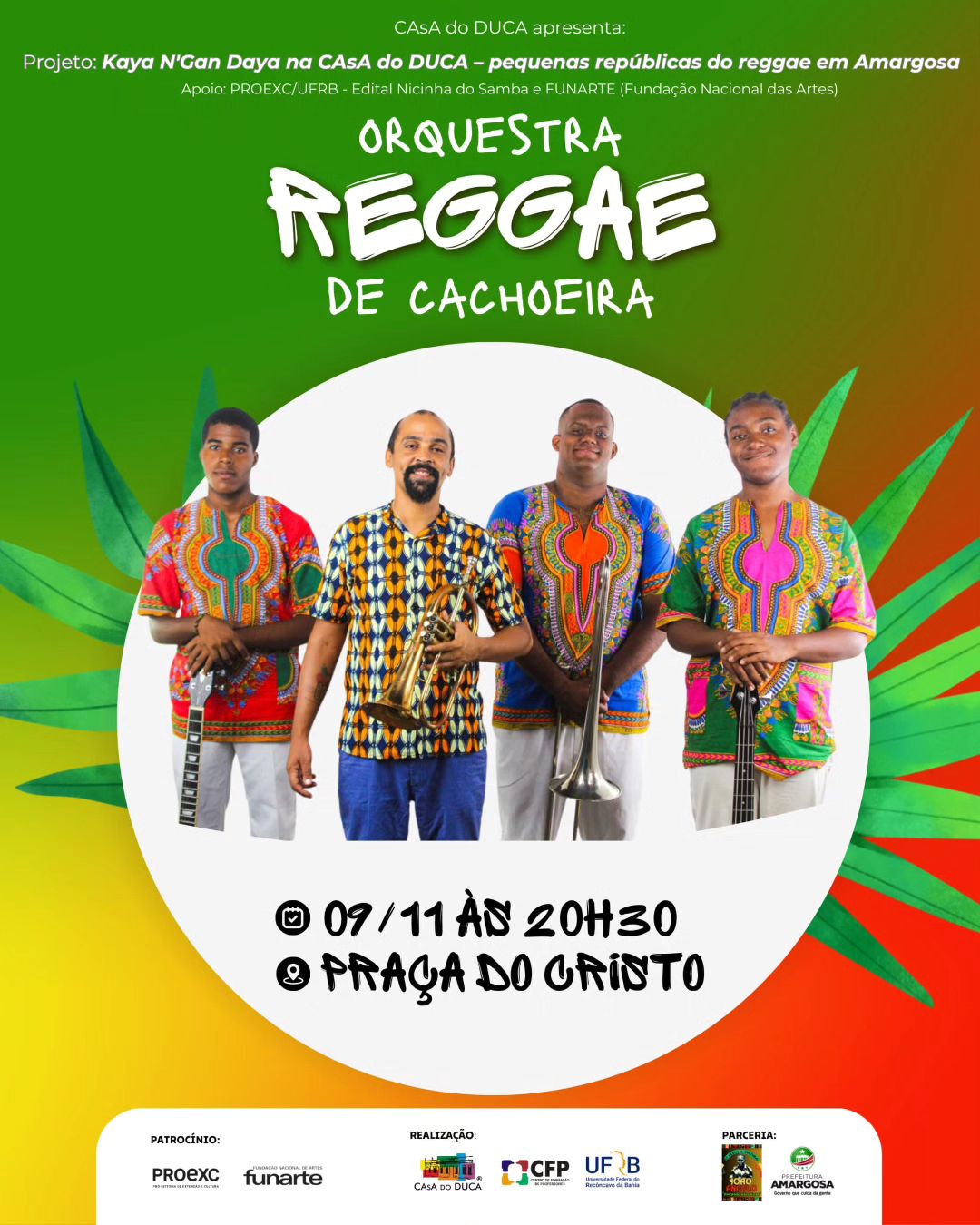 Projeto “Kaya N'Gan Daya na CAsA do DUCA – pequenas repúblicas do reggae em Amargosa