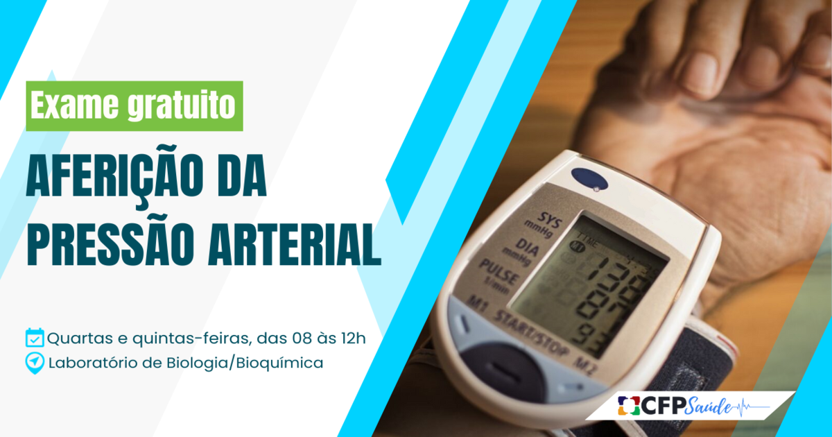 Quarta e quinta-feiras | das 08h às 12h | Laboratório de Biologia/Bioquímica