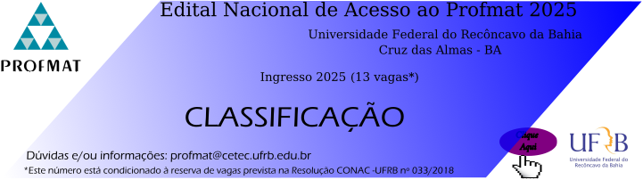 Classificação ENA/UFRB 2025