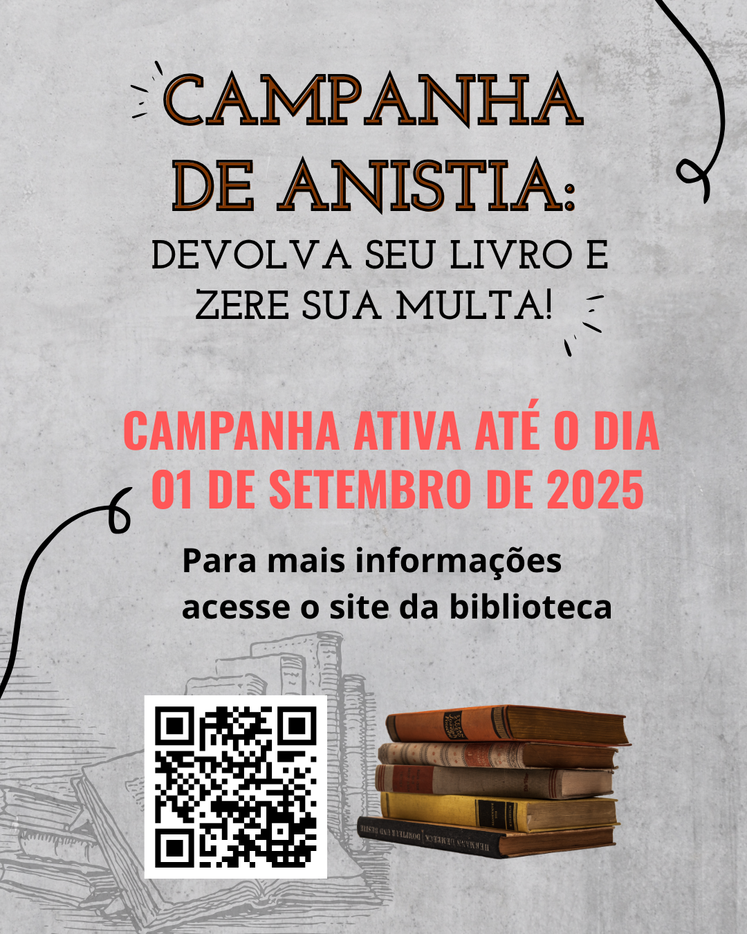 Campanha de Anistia Devolva seu livro e zere sua multa