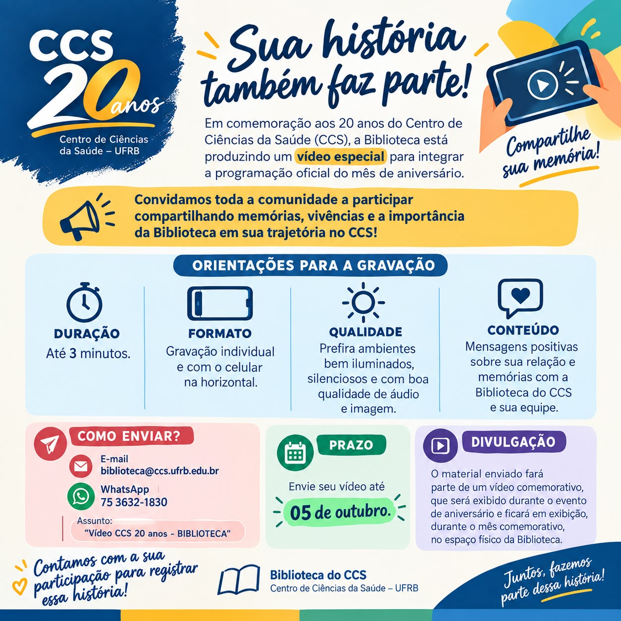 Convite para vídeo