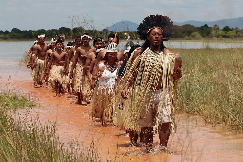Jaider with Macuxi people