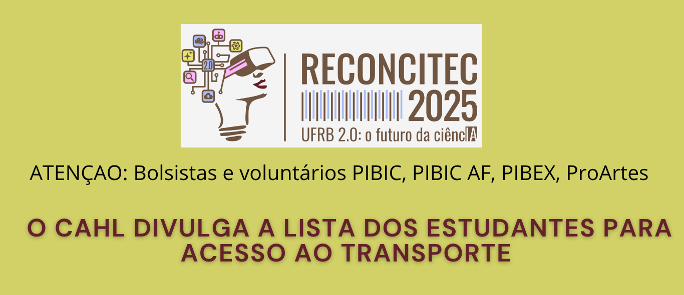 RECONCITEC: Lista de transporte com saída do CAHL