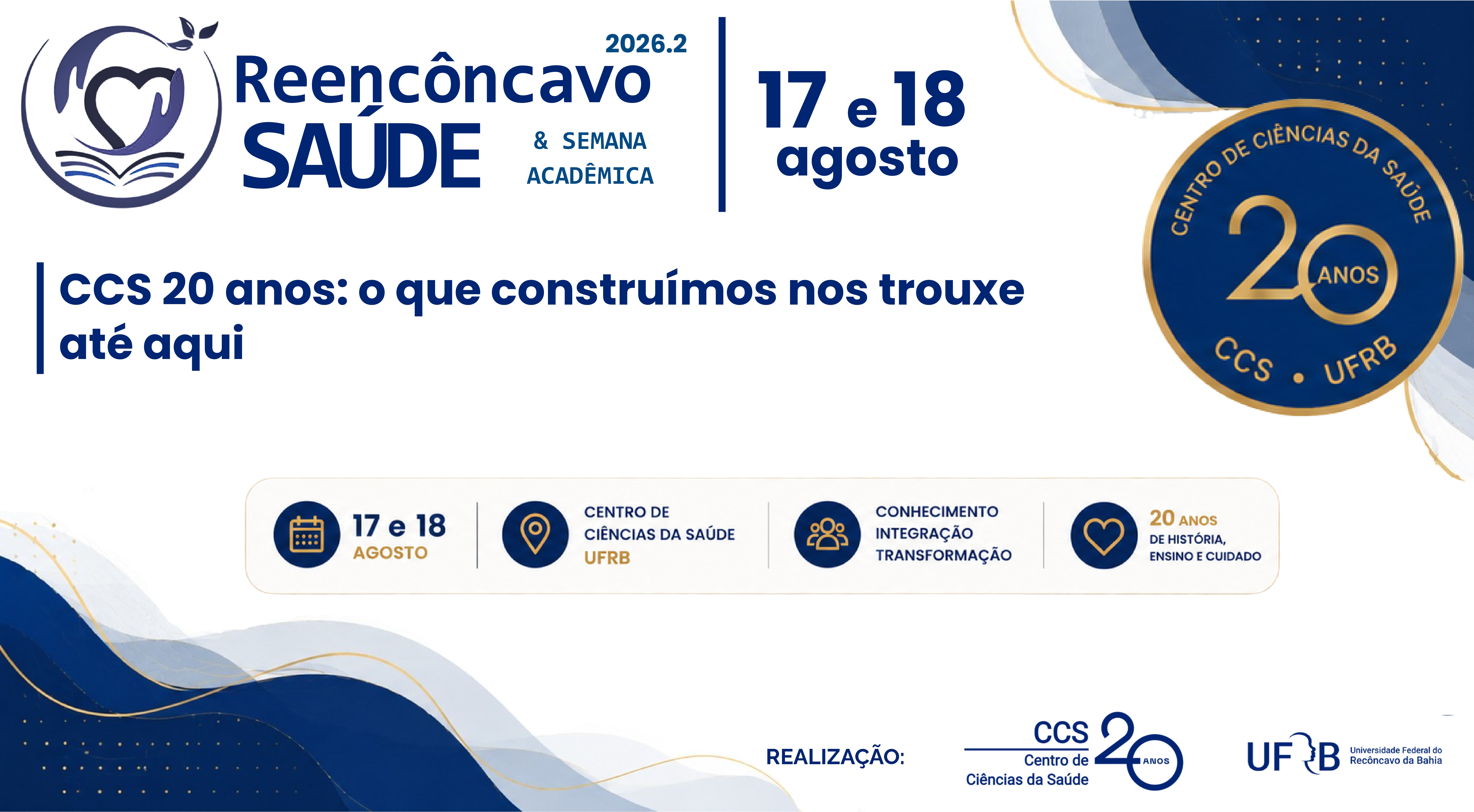 Banner Reencôncavo Saúde & Semana Acadêmica
