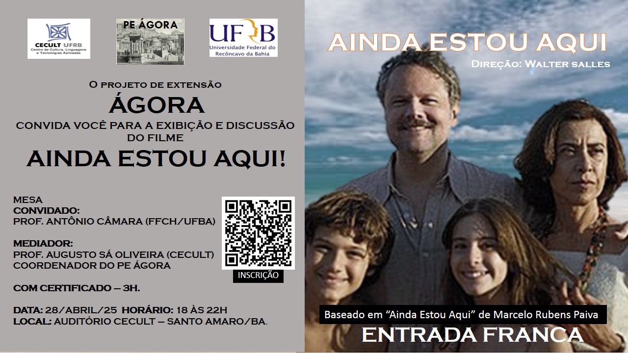 O projeto de Extensão ÁGORA convida você para a exibição e discussão do filme 
