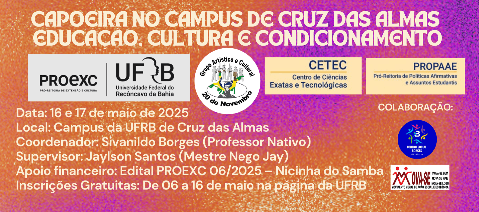Capoeira no Campus de Cruz das Almas – Educação, Cultura e Condicionamento