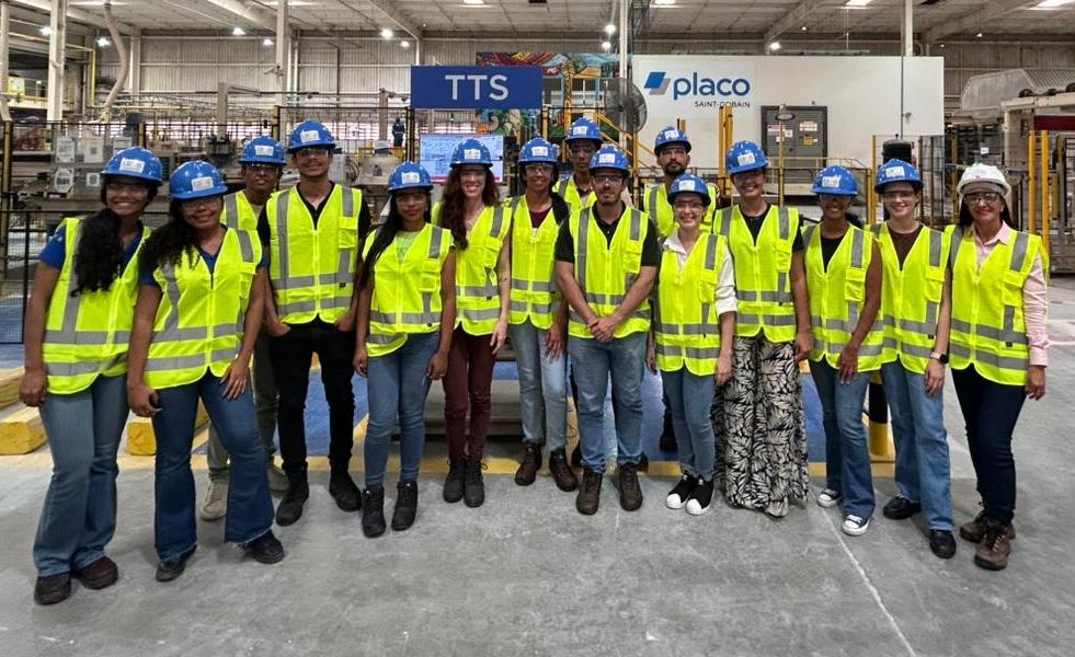 Visita Técnica à Fábrica da Placo em Feira de Santana - Conectados 2025.2