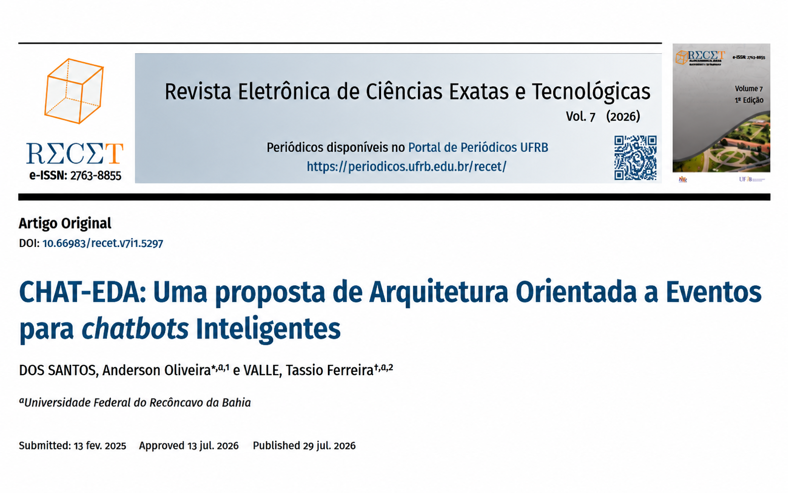 Docentes do CETEC publicam pesquisa sobre chatbots inteligentes