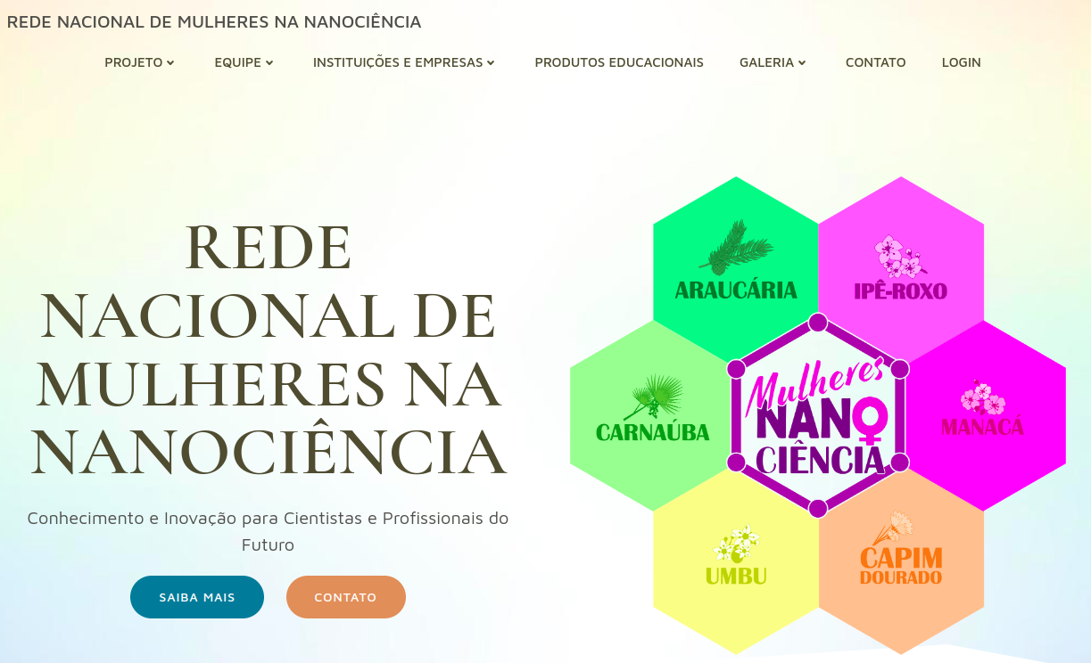 Lançamento do Site da Rede Nacional de Mulheres na Nanociência