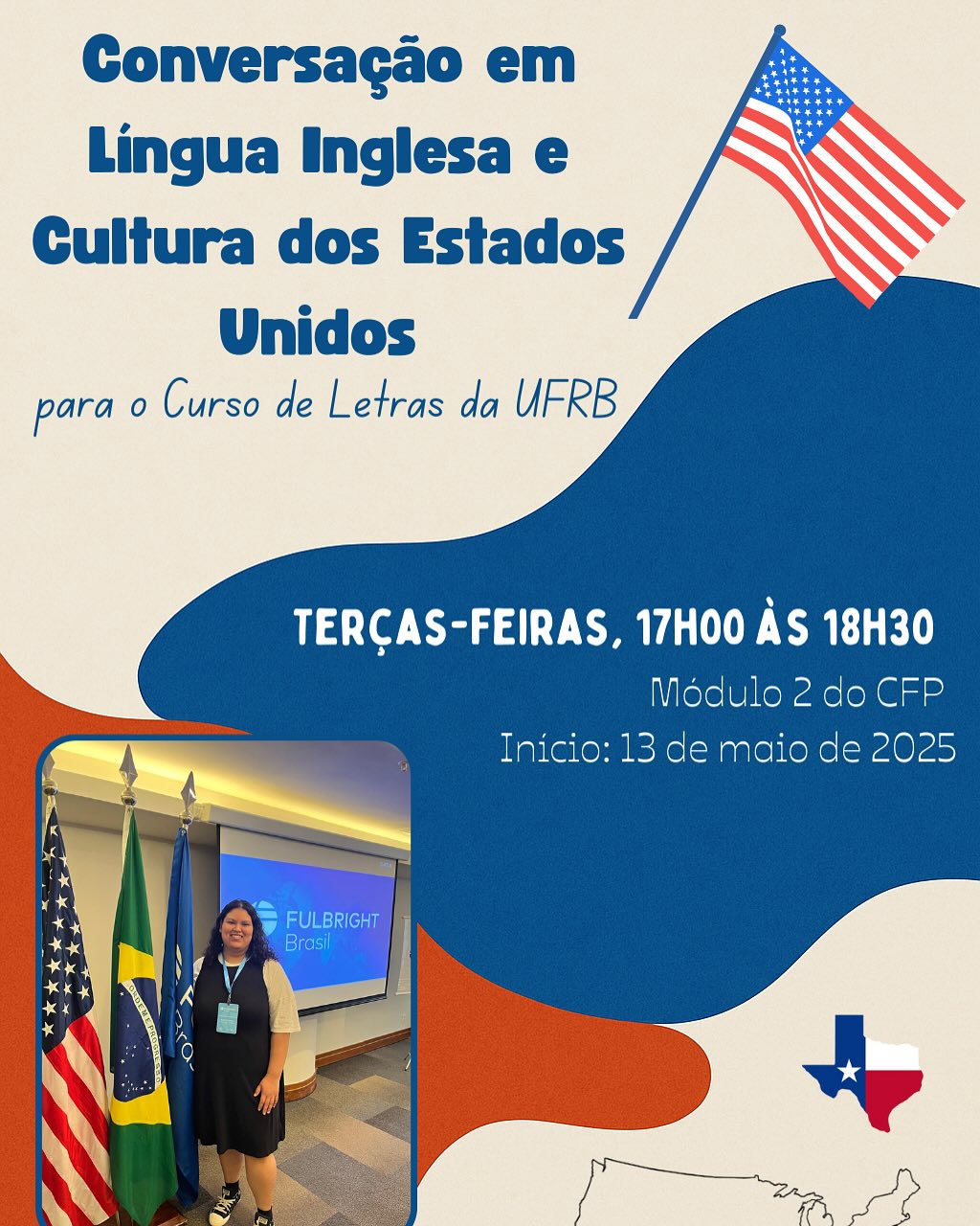 Conversação em Língua Inglesa e Cultura dos Estados Unidos para o Curso de Letras da UFRB