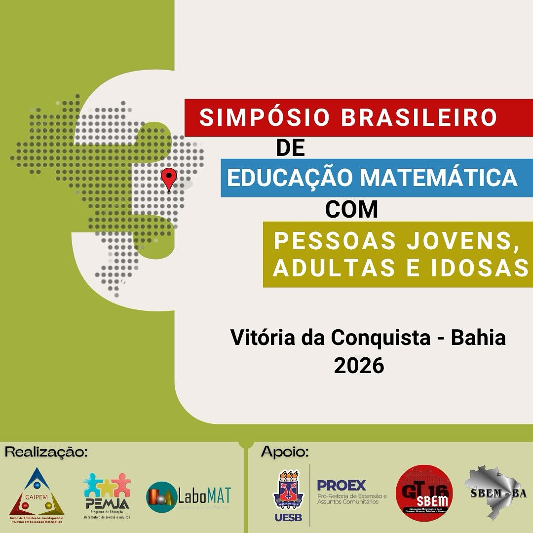 3º Simpósio Brasileiro de Educação Matemática com pessoas jovens, adultas e idosas