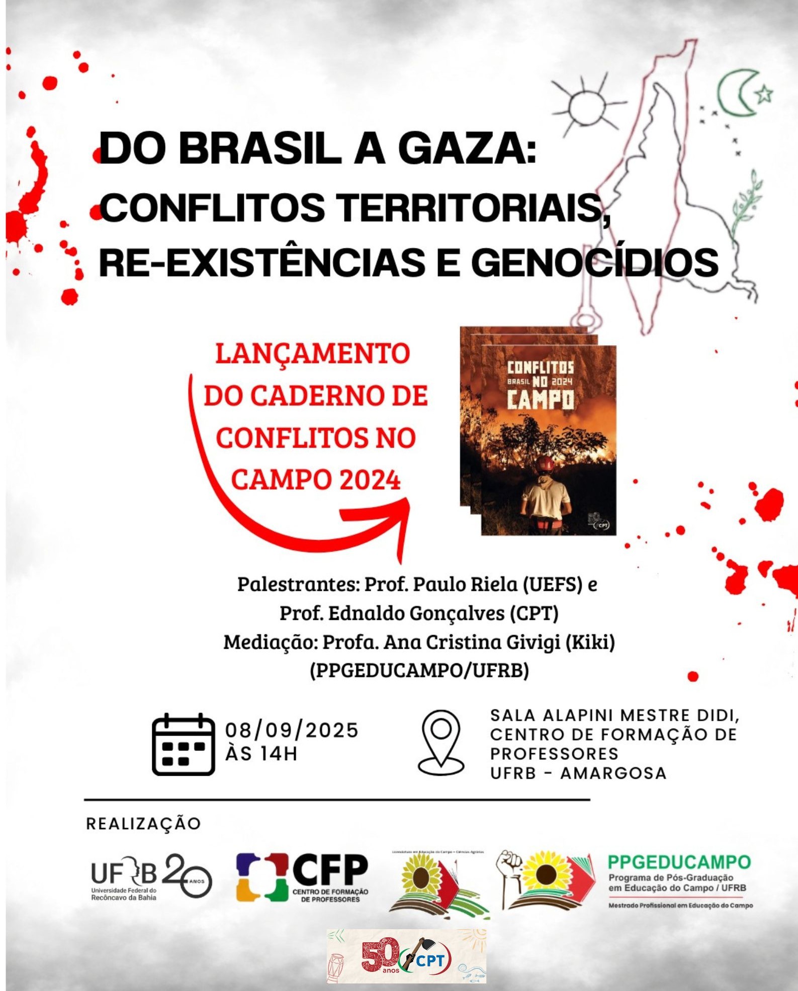 Mesa Redonda: Do Brasil a Gaza: Conflitos Territoriais, Reexistências e Genocídios