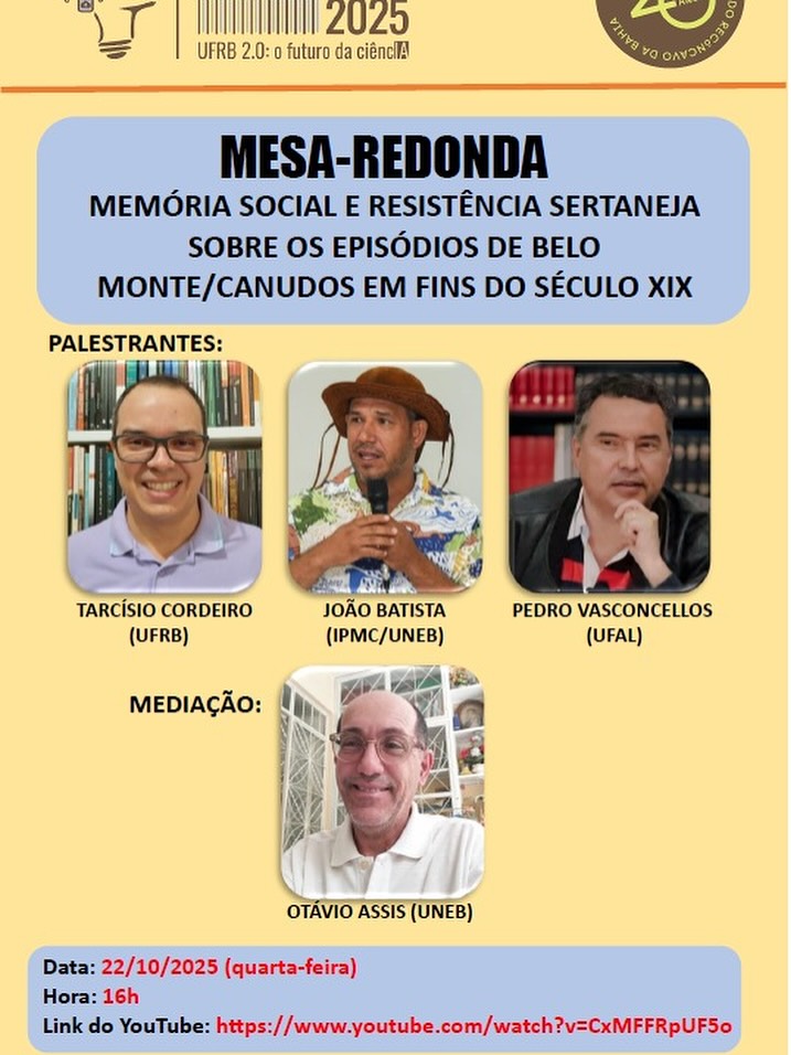Mesa-Redonda – Memória Social e Resistência Sertaneja