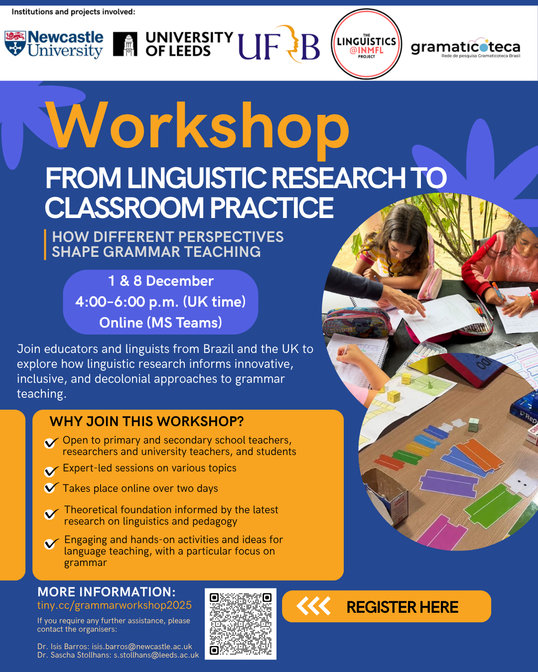 Workshop: From Linguistic Research to Classroom Practice