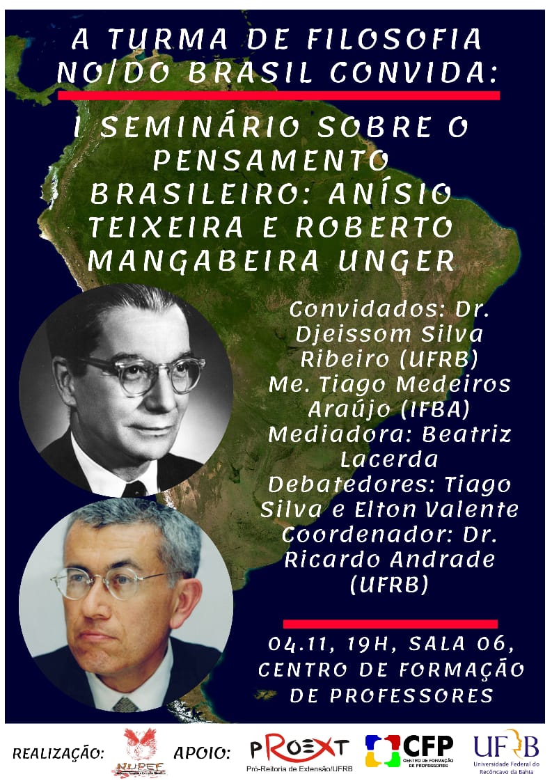 I Seminário do Pensamento Brasileiro 04 11 2019