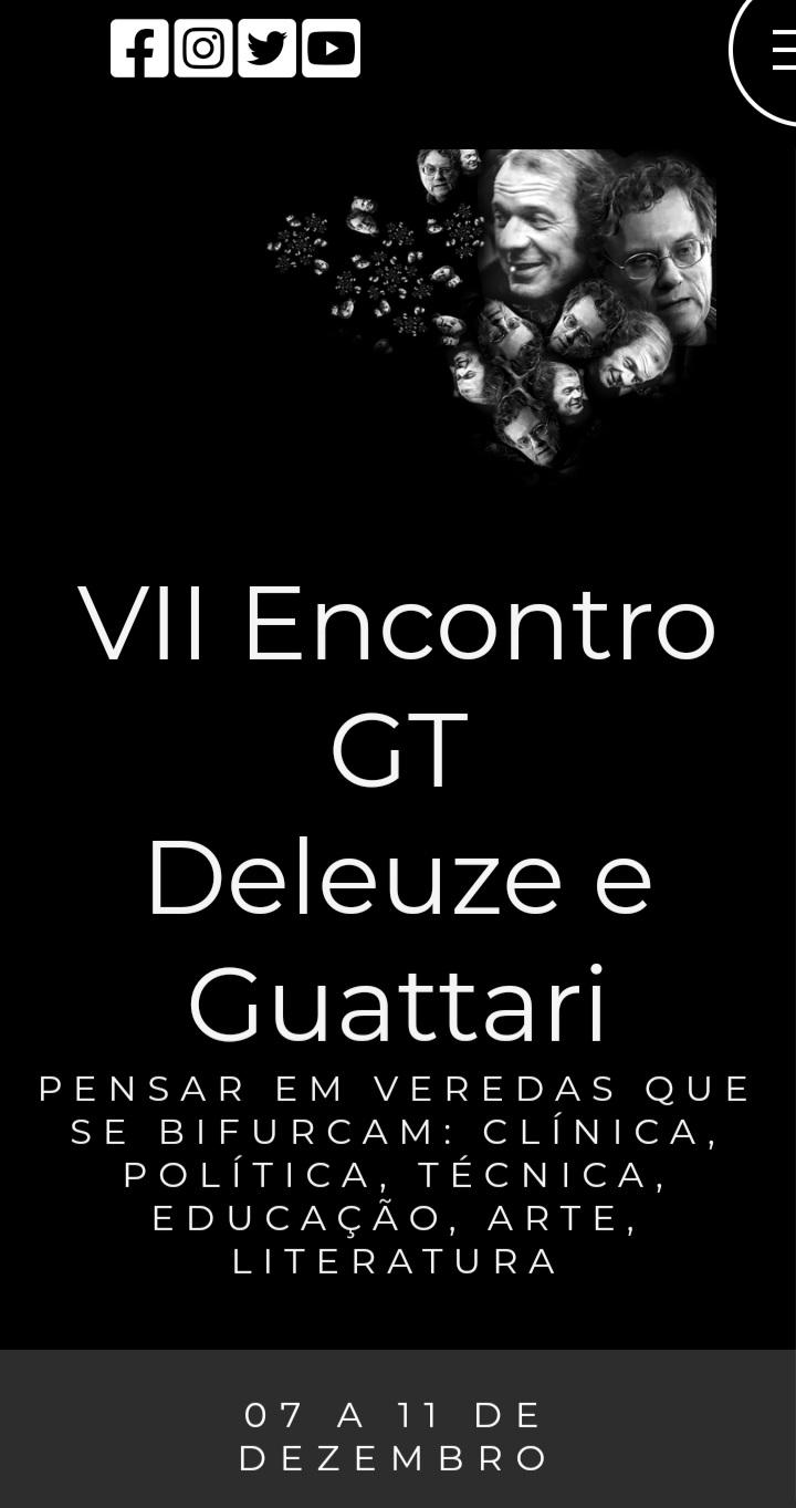 Participação do Prof. Pablo Zunino no VII Encontro GT Deleuze e Guattari