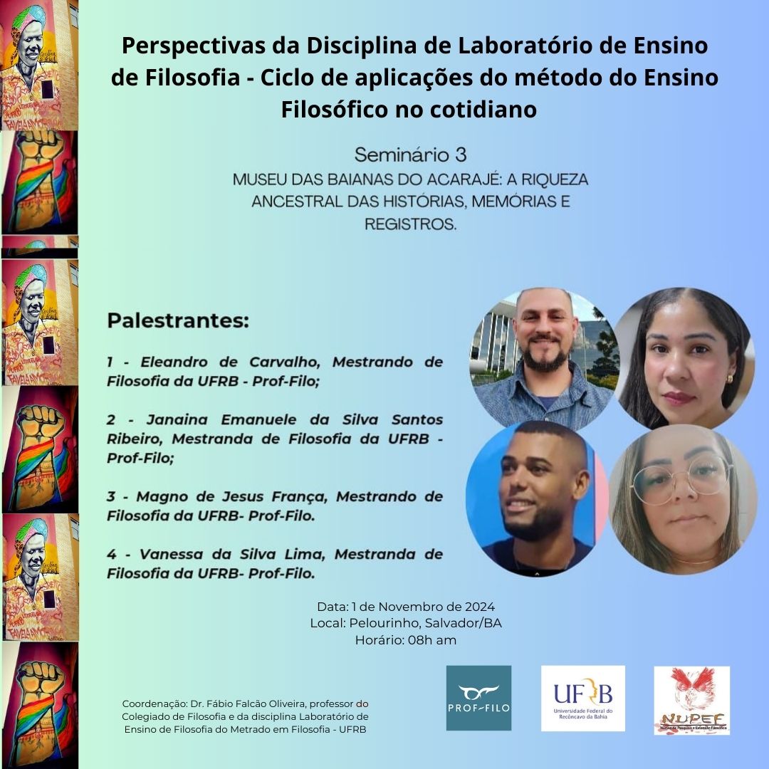 Perspectivas da Disciplina de Laboratório de ensino de Filosofia Seminário 3