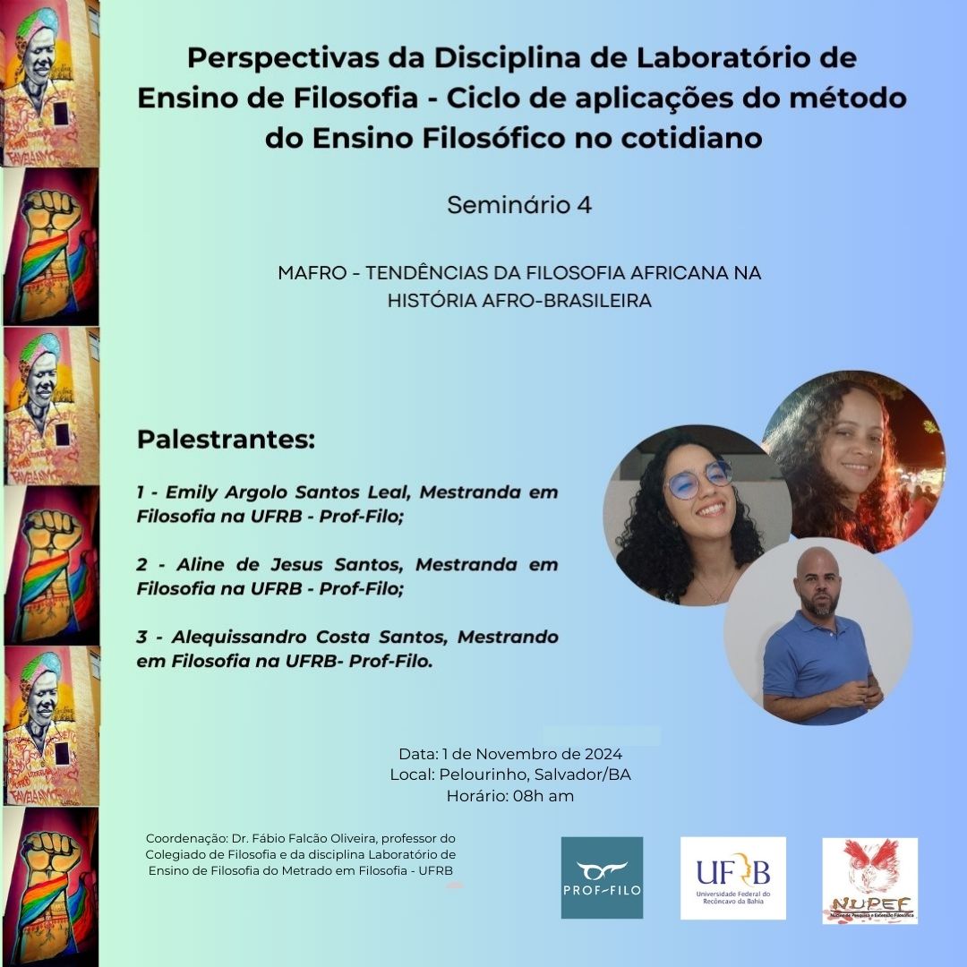 Perspectivas da Disciplina de Laboratório de ensino de Filosofia Seminário 4