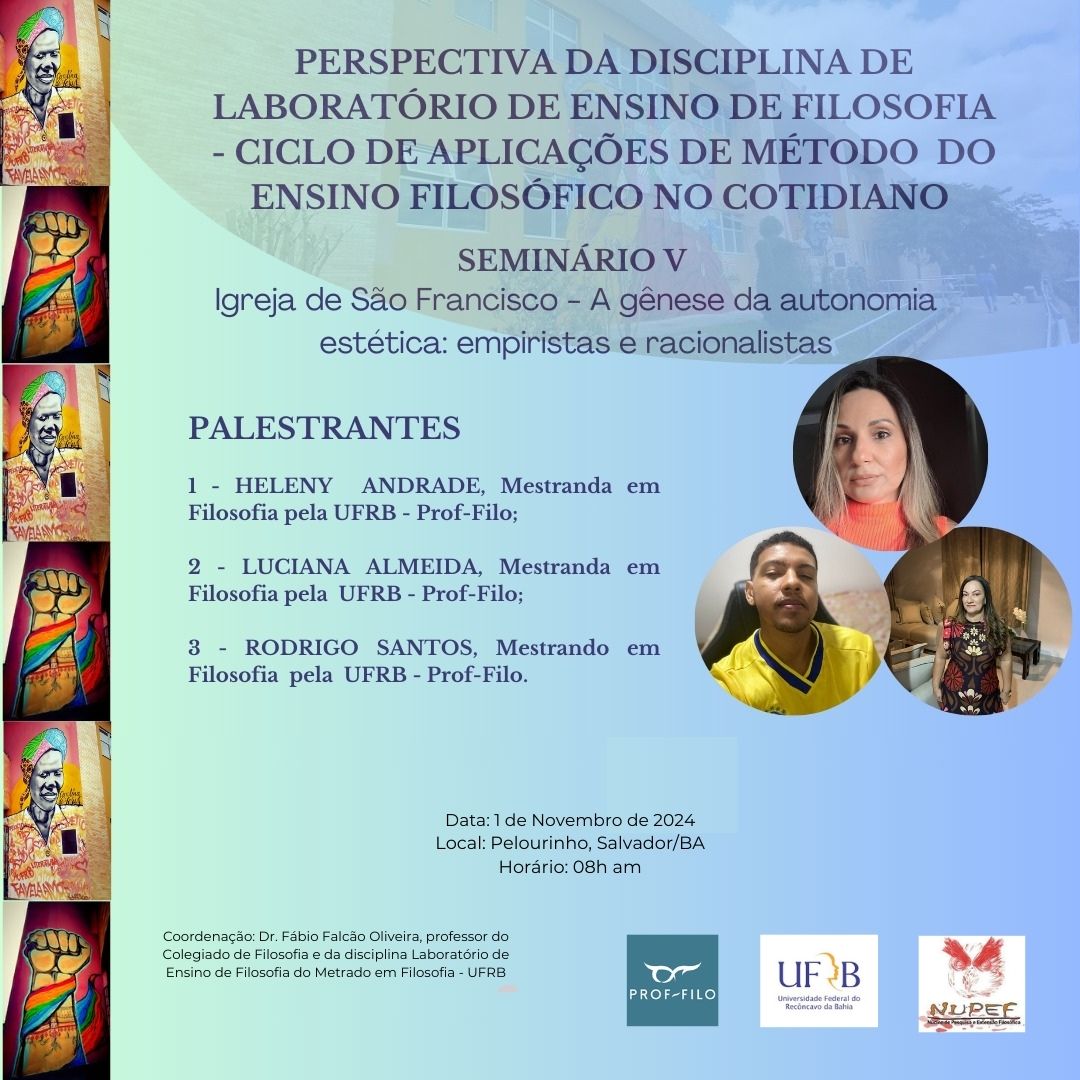 Perspectivas da Disciplina de Laboratório de ensino de Filosofia Seminário 5