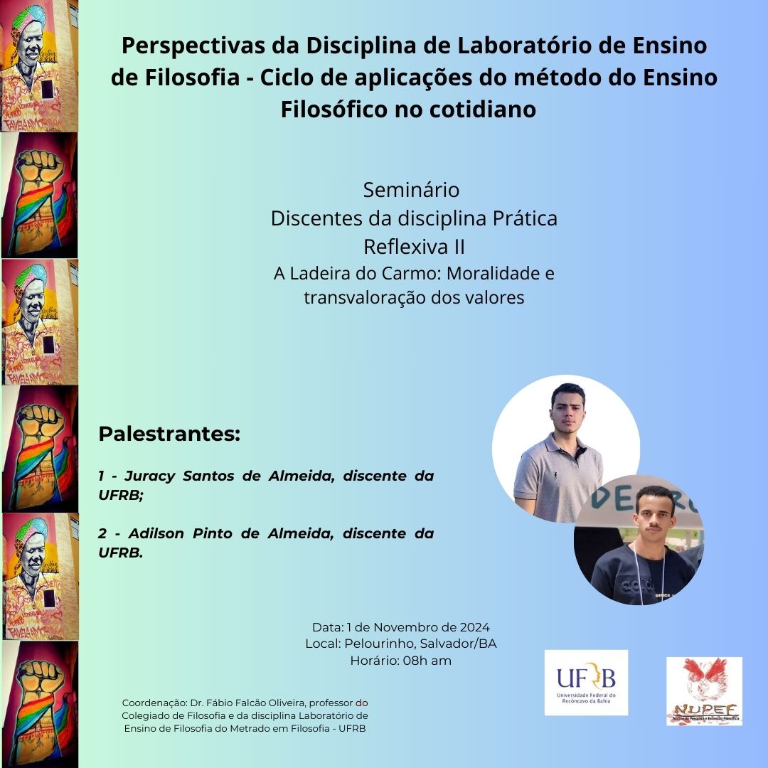 Perspectivas da Disciplina de Laboratório de ensino de Filosofia Seminário graduação 3