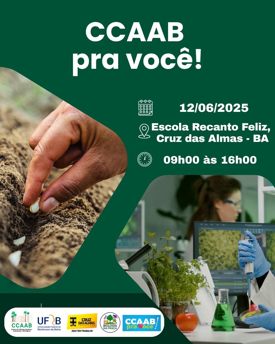 CCAAB pra Você e Biologia na Praça