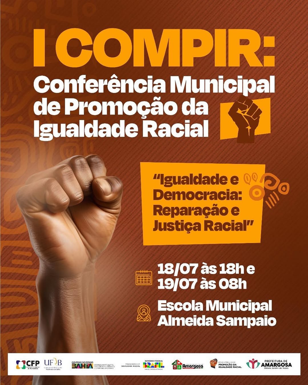 I Conferência Municipal de Promoção da Igualdade Racial de Amargosa