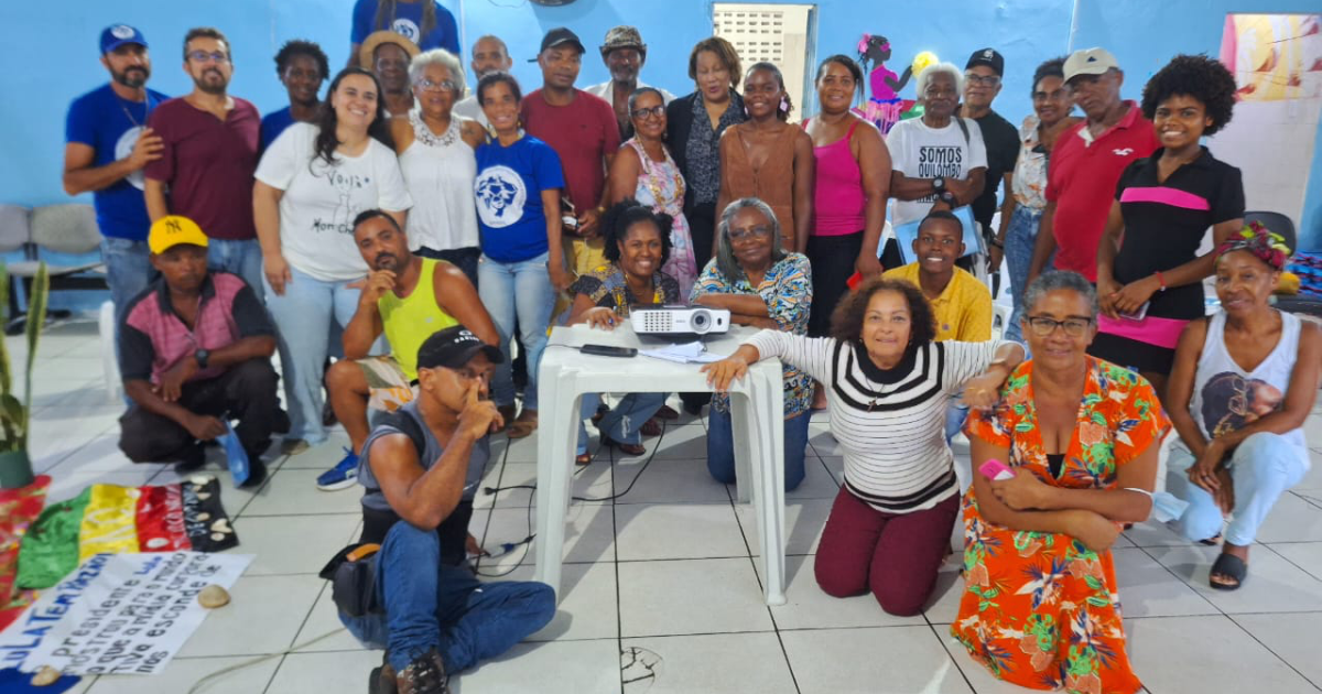 Seminário de avaliação da pesca artesanal organizada pela CPP com pescadores(as) e marisqueiras da Bahia.