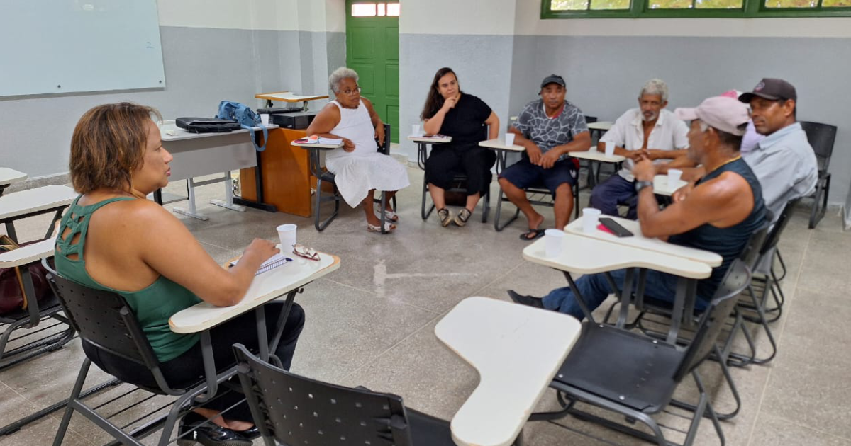 Reunião no CAHL com os pescadores de Cachoeira, São Félix e Maragogipe.