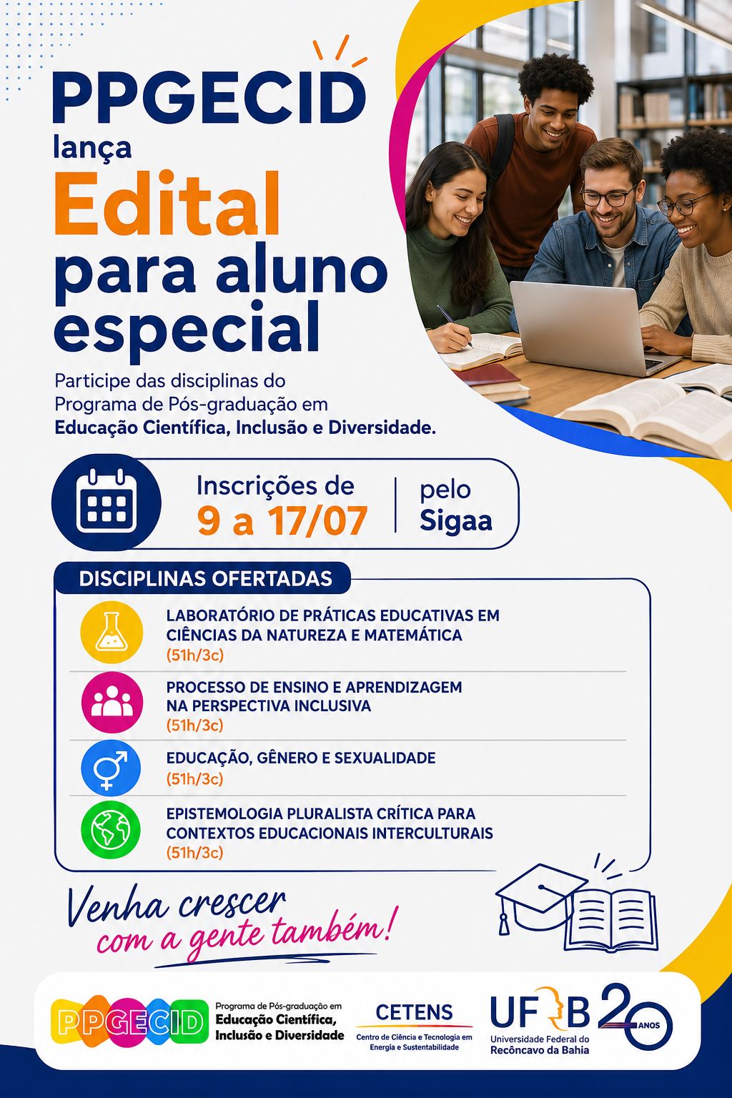 Card Aluno especial 2026.2