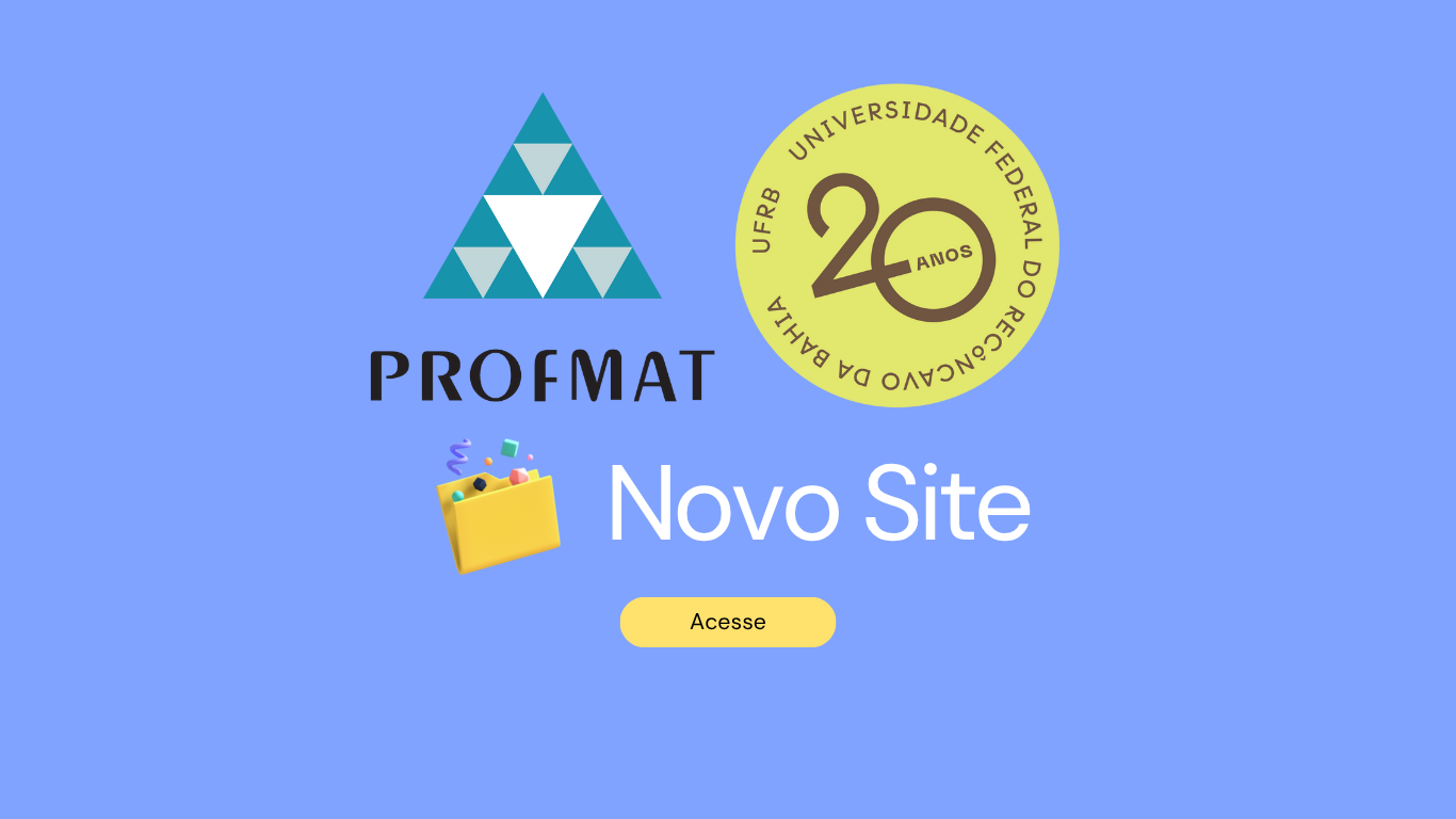 Nova Site PROFMAT - UFRB